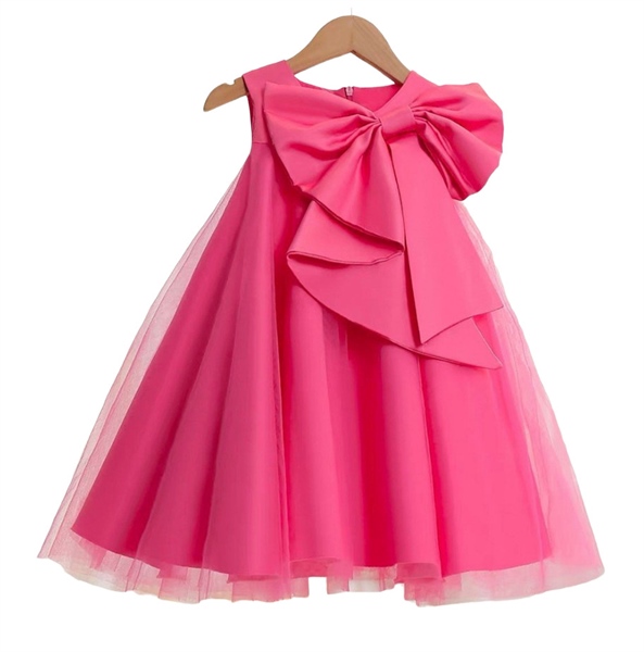 Đầm Bé Gái Công Chúa Nơ Lớn Cao Cấp Size 4-14 Cho Bé 12-35kg