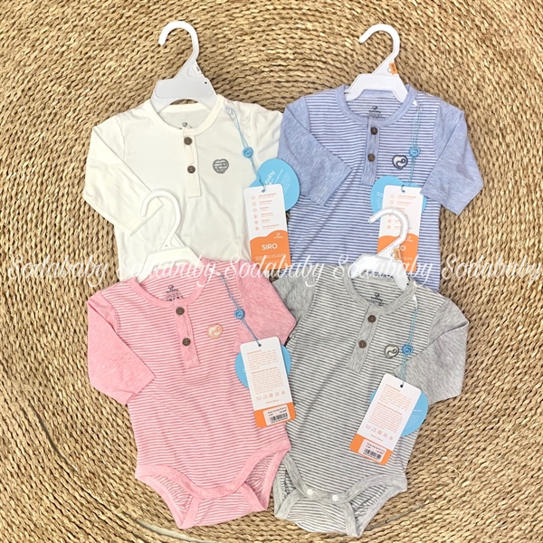 Bu Body chip tay lỡ cổ trụ Joyful - Kẻ Blue