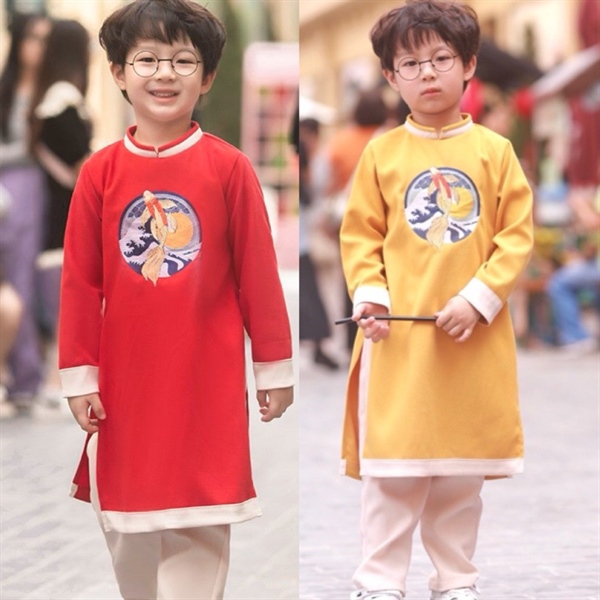 Set áo dài BT ngư nguyệt - vàng