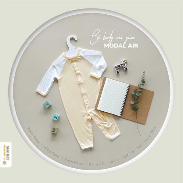 Hrnee body dài cài giữa Modal Air - Be