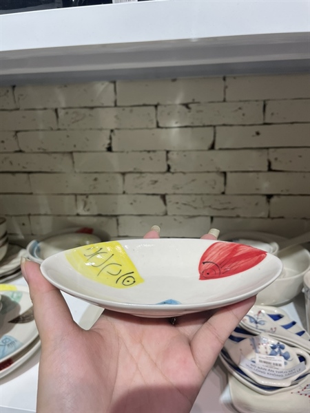 Đĩa thuyền 16 CÁ BA MÀU