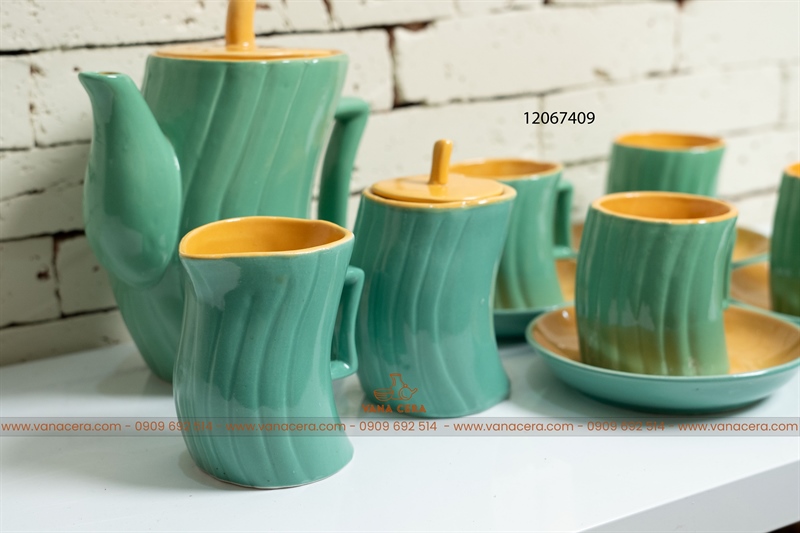 BỘ TRÀ XUẤT Ý XANH LÁ