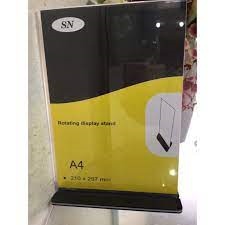 BẢNG MENU DỌC ĐẾ ĐEN SN A4