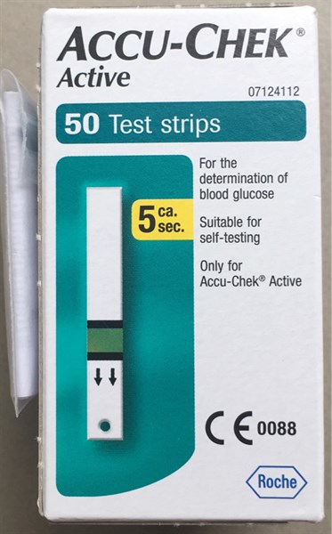 Que thử đường huyết Accu-Chek Active 50 (H*50test) - Đức