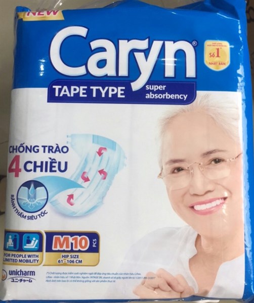 Bỉm Caryn M (Tã dán siêu thấm bịch 10 miếng) - Diana