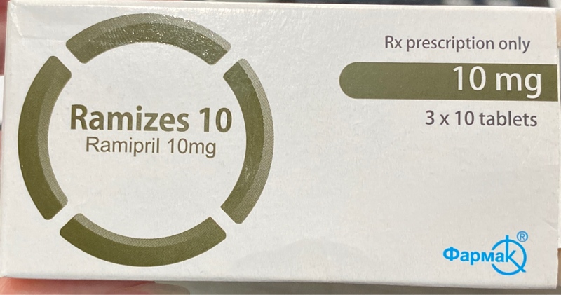 Ramizes 10 (Ramipril 10mg) (Hộp 3 vỉ x 10 viên) - Ukraine