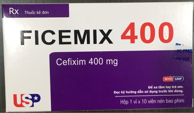 Ficemix 400 - Cefixime 400mg (H*1vỉ*10viên) - US Pharma