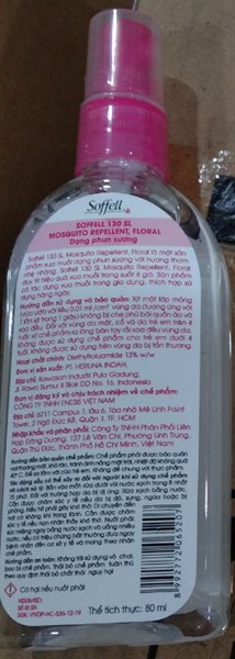 Xịt chống muỗi Soffel hương hoa (lọ 80ml) - Indonesia / Đông Dương 3