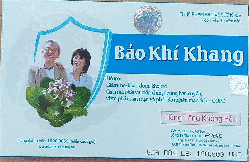 Bảo khí khang (Hộp*1vỉ*10 viên) - NPP Fobic