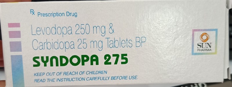 Syndopa 275 (Điều trị các triệu chứng do bệnh Parkinson vô căn) (H*5vỉ*10viên) - India