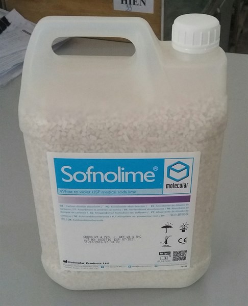 Vôi SODA SOFNOLIME (2 x 4,5kg/thùng) - Molecular Products Ltd;Anh