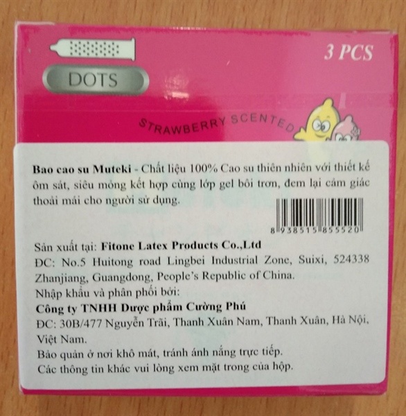 BCS đỏ Muteki (Hộp 3 cái) - P.R.C/Liên Phong 2