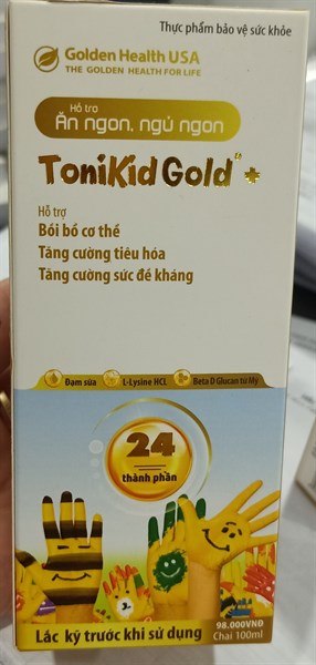 Tonikid gold + 100ml (Ăn ngon, ngủ ngon) - Golden Health USA