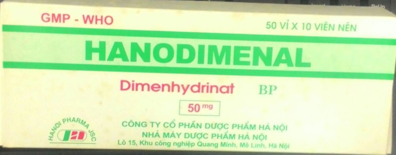 Chống say (Hanodimenal) (H*50vỉ*10viên) - HA NÔI