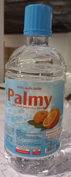 Nước muối thơm Palmy tinh chất cam 500ml (Kiện 20 chai) - QT Palmy