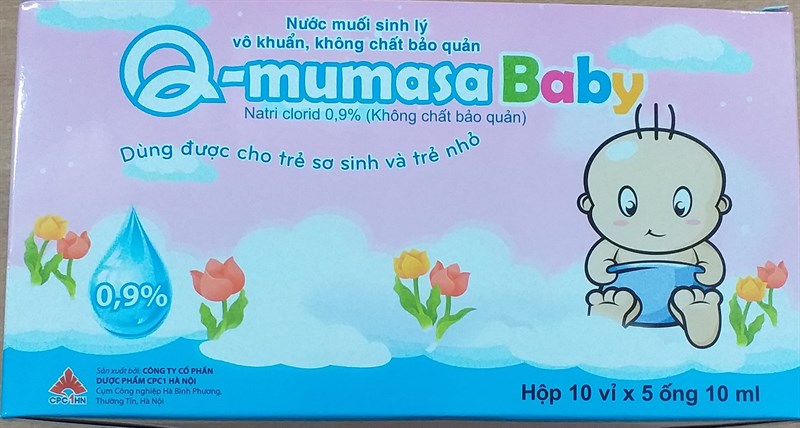 Q - Mumasa baby 10ml (Nước muối sinh lý vô khuẩn) (H*10 h.bé*5ống*10ml) - VNP