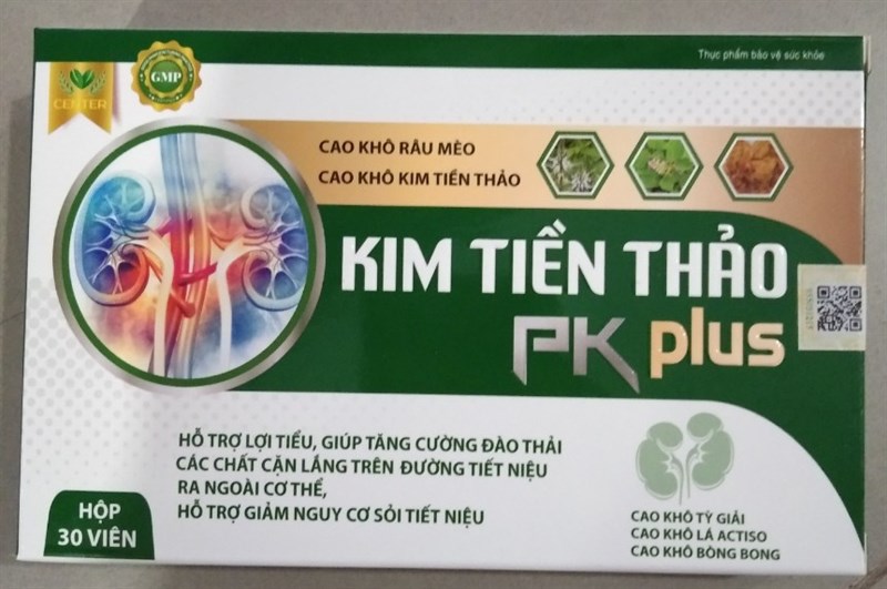 Kim tiền thảo PK Plus (Hộp 3 vỉ x 10 viên) - Fusi/Center