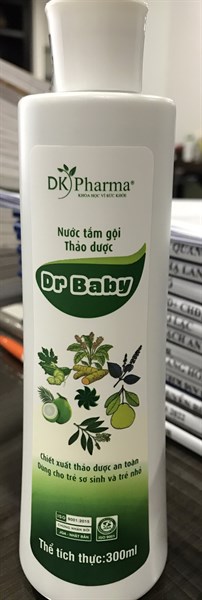 Nước tắm gội thảo dược Dr Baby 300ml - DK pharma