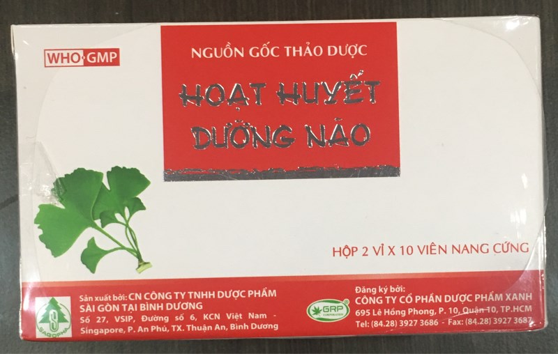 Hoạt huyết dưỡng não (H*2vỉ*10viên) - DP Sài Gòn