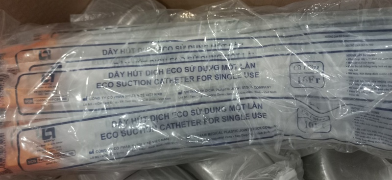 Dây hút dịch Eco có nắp số 16 (Túi x 20 cái) - MPV/Y tế Việt Nam
