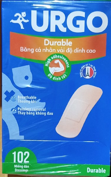 Băng dính cá nhân Urgo (H*102miếng) - Thailand
