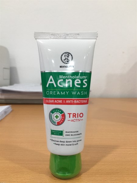Kem rửa mặt ngăn ngừa mụn (Acnes creamy wash) 50g - Rohto/VN