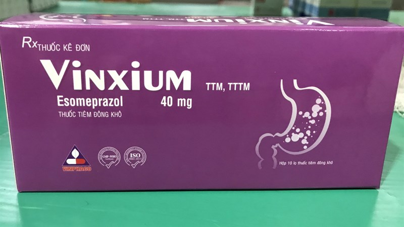 Vinxium - Esomeprazol 40mg (H*10 lọ thuốc tiêm đông khô) - Vĩnh Phúc