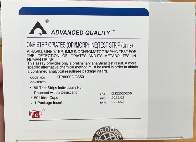 Test thử Morphine (One step Opiates (OPI/Morphine)) (H*50test) - Intec/TQ