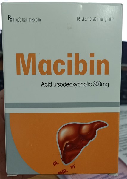 Macibin (Ursodeoxycholic acid 300mg) (H*6vỉ*10viên) - Phil inter pharma