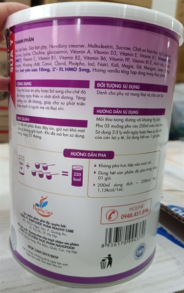 Sữa Biopro HMO Nano Mama plus Nanofood (Bà mẹ mang thai và cho con bú) 900g 2