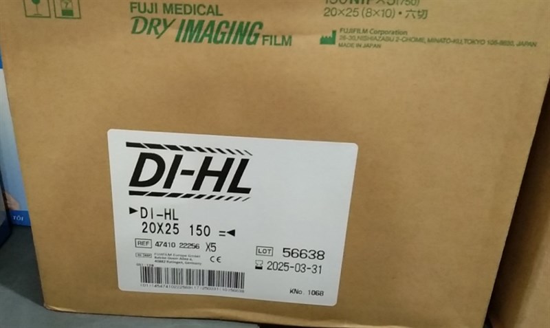 Phim X-Quang KTS Fuji (Model: DI-HL 20 x 25cm) (Hộp 150 tờ)