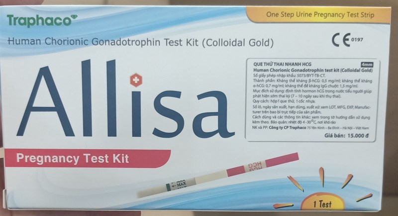 Test thử thai nhanh HCG Allisa - Traphaco