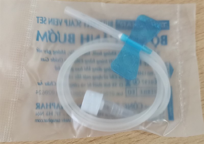 Bộ kim cánh bướm xanh 23G x 3/4'' (H*100bộ) - Tanaphar 2