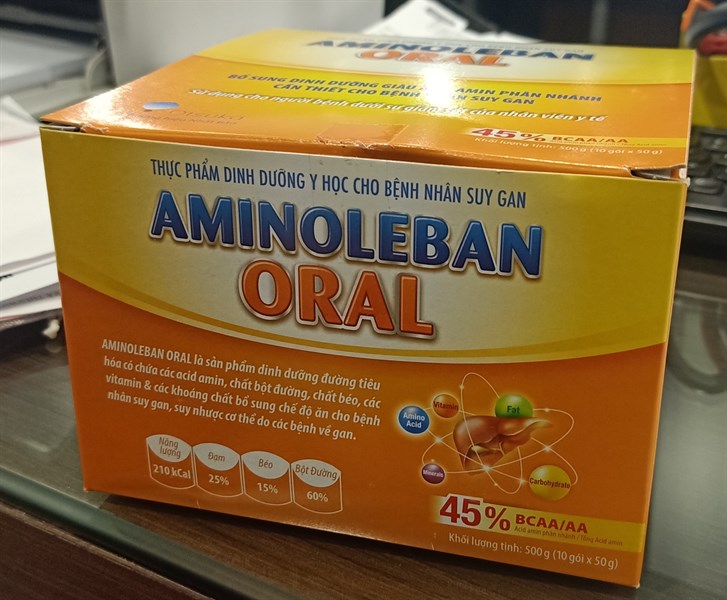 Aminoleban oral (Bổ sung dinh dưỡng cho bệnh nhân suy gan) (H*10gói*50g) - Otsuka/Thái Lan