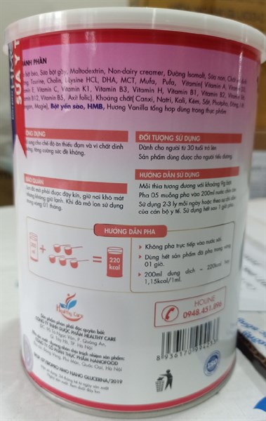 Sữa Biopro HMO Nano Glucerna Nanofood Người mắc bệnh tiểu đường (900g) 2