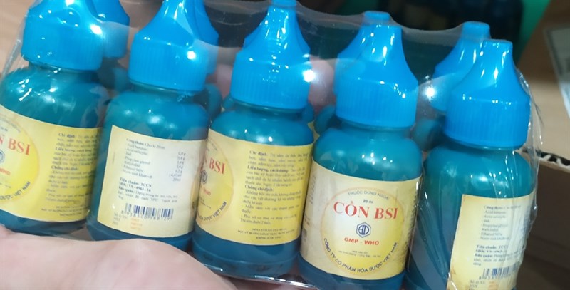 Cồn B.S.I 20ml (Cọc*10lọ) - Hoá dược VN