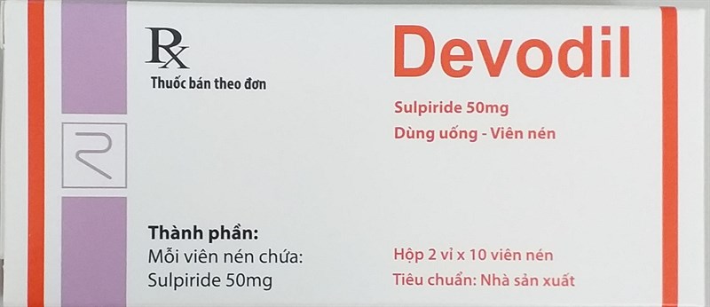 Devodil (Sulpiride 50mg) (H*2vỉ*10viên) - Remedica/Cyprus