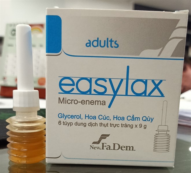 Easylax - Micro-enema 9g (DD thụt trực tràng người lớn - xanh) (H*6tub*9g) - Italy