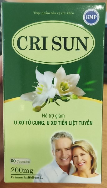 Cri Sun (Hỗ trợ giảm U xơ tử cung, u xơ tiền liệt tuyến) (Lọ*50viên) - Tùng Lộc