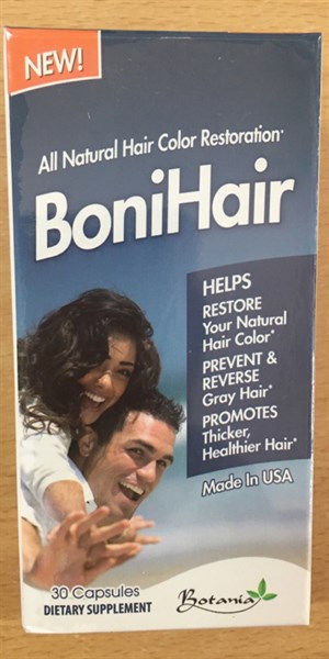 Boni hair Botania (Lọ*30viên) Giúp Ngăn chặn và đảo ngược quá trình bạc tóc, chống rụng tóc