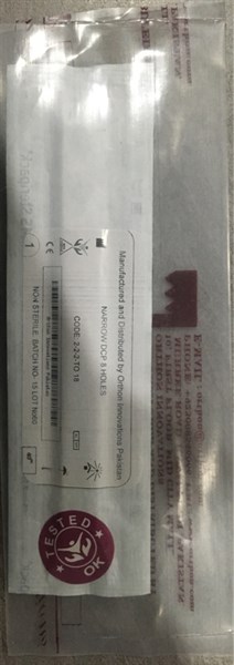 Nẹp DCP bản hẹp 8 lỗ cho vít 4,5 - Pakistan 2