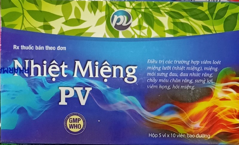Nhiệt miệng PV (H*5vỉ*10viên)- Phúc Vinh