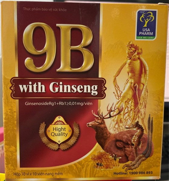 9B with ginseng (H*10vỉ*10viên nang mềm) - Mediphar