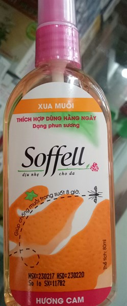 Xịt chống muỗi Soffel hương cam (lọ 80ml) - Indonesia / Đông Dương 2