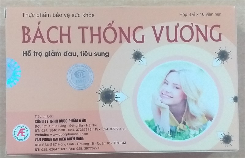Bách thống vương (H*3vỉ*10viên) - NPP Á Âu