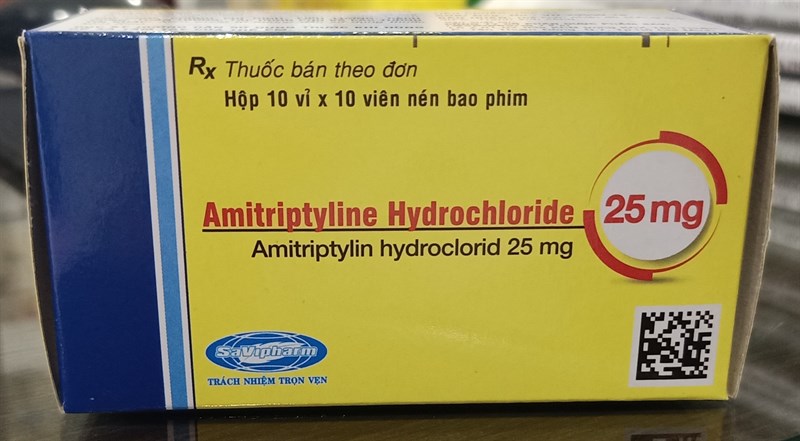 Amitriptyline Hydrochloride 25mg (H*10vỉ*10viên) - Savi