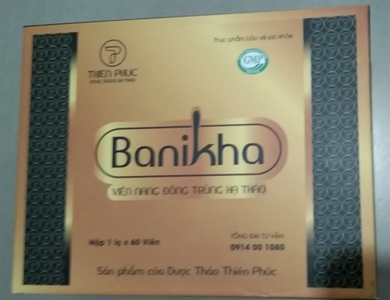 Viên nang đông trùng HT Banikha (Lọ 60 viên) - Thiên phúc