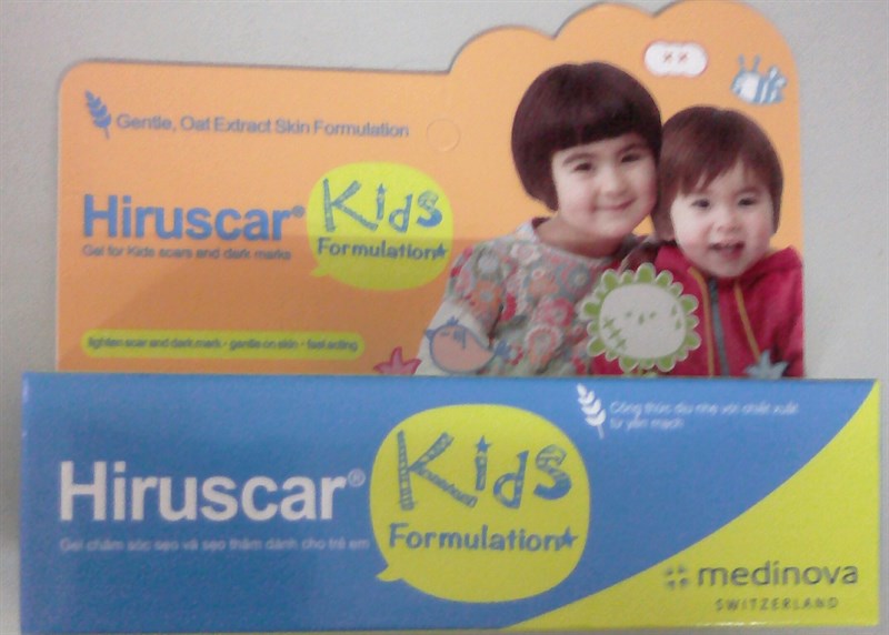 Hiruscar kids 10g (Gel chăm sóc sẹo và sẹo thâm dành cho trẻ em ) - Thái Lan
