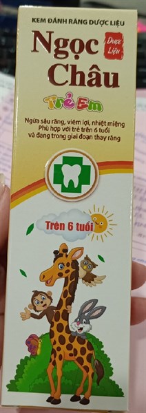 Kem đánh răng Ngọc Châu Trẻ em 70g - Hoa Linh