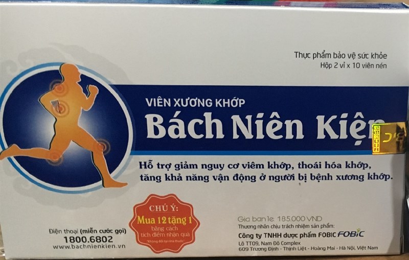 Bách niên kiện (H*2vỉ*10viên) - Fobic
